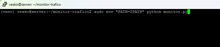 Ejecutar el script (importante con permisos)