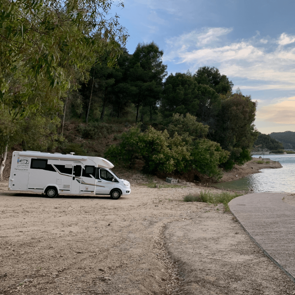En campings de autocaravanas El Chorro Málaga