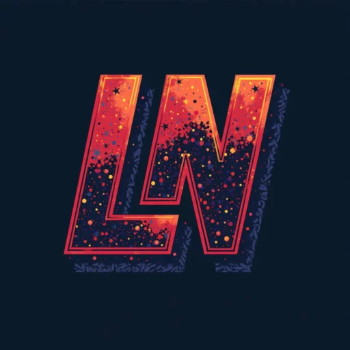 logo increíble de lina next