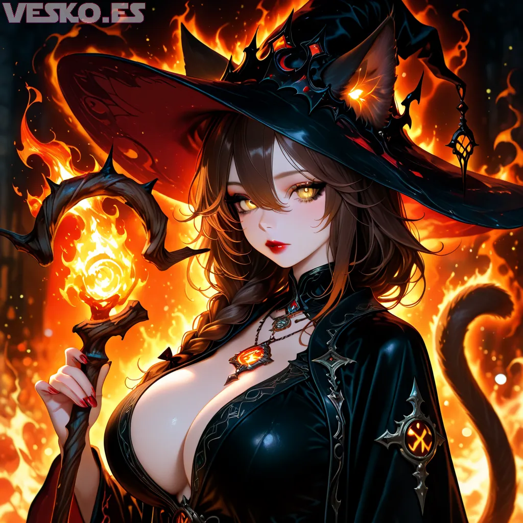 Arte hechos históricos increíbles de Chica Magica Flux 1 Dev Comfyui generado por IA